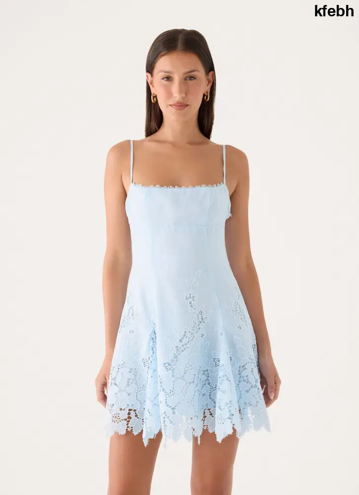 Florine Mini Dress - Blue - Mini Dresses