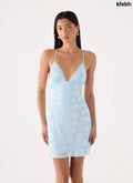 Leeana Mini Dress - Blue - Mini Dresses