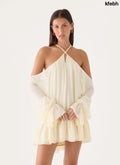 Life Is A Party Mini Dress - Butter Yellow - Mini Dresses
