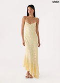 Take A Photo Midi Dress - Yellow - Midi Dresses